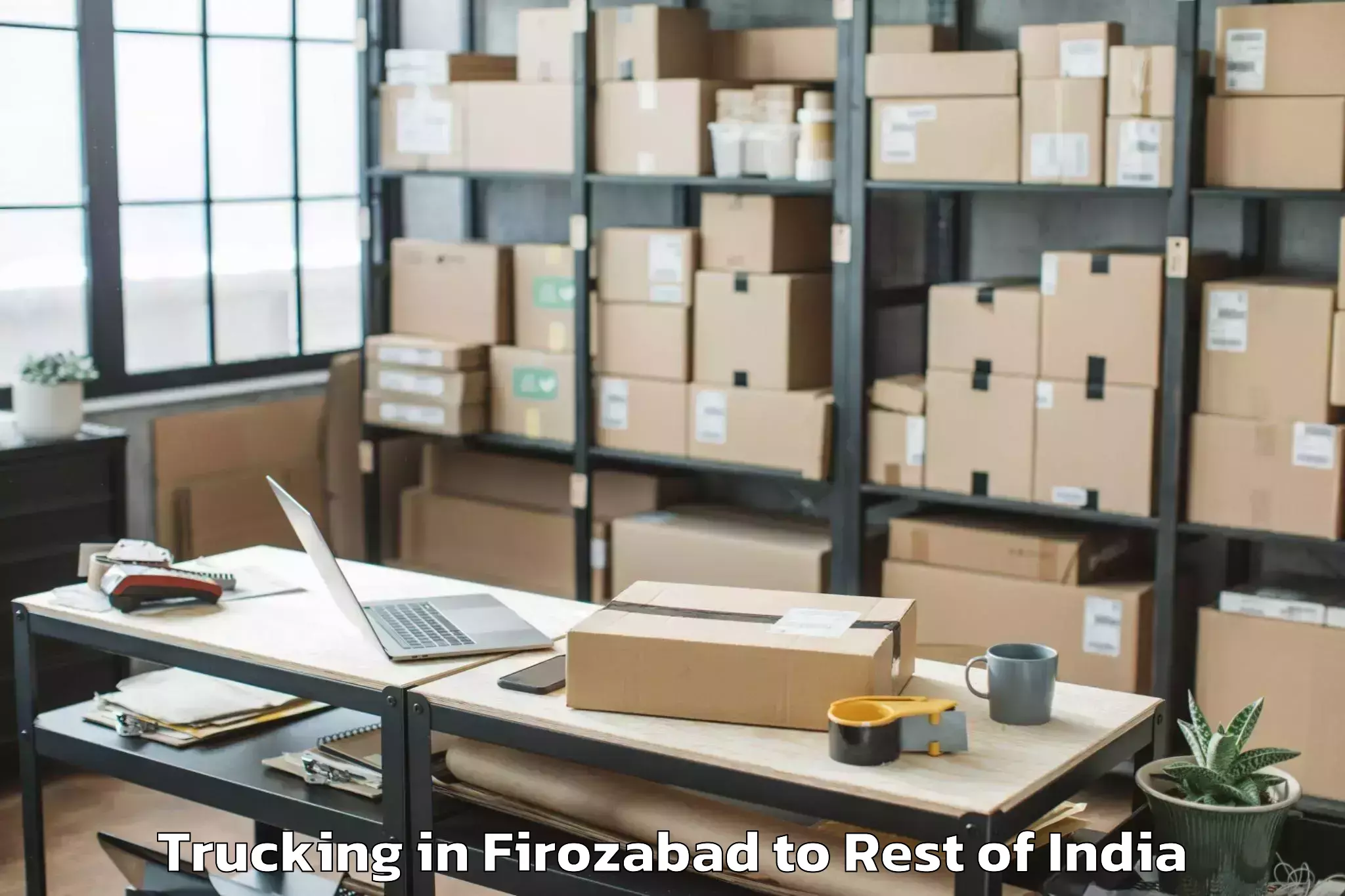 Leading Firozabad to Nafra Trucking Provider